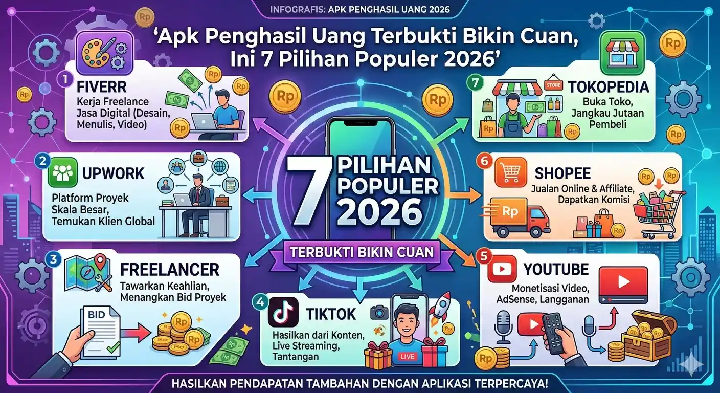 Apk Penghasil Uang Terbukti Bikin Cuan, Ini 7 Pilihan Populer 2026